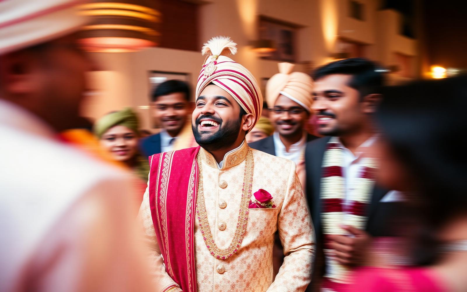 Groom baraat celebration